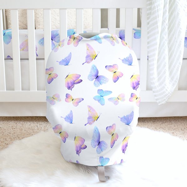 Butterfly Infant Car Seat/Nursing Cover