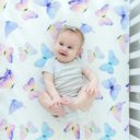  Fitted Crib Sheet - Butterfly