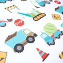  Fitted Crib Sheet - Construction Trucks