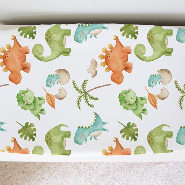 Changing Pad Cover - Dinosaurs