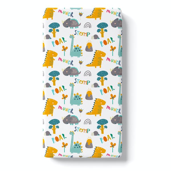 Fitted Crib Sheet - Dinoland