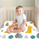  Fitted Crib Sheet - Dinoland