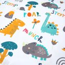  Fitted Crib Sheet - Dinoland