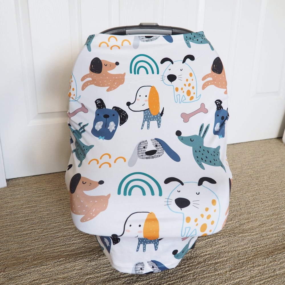 My Best Friend (Dogs) Infant Car Seat / Nursing Cover