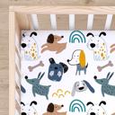  Fitted Crib Sheet - My Best Friends (Dogs)