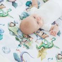  Fitted Crib Sheet - Dragons & Knights