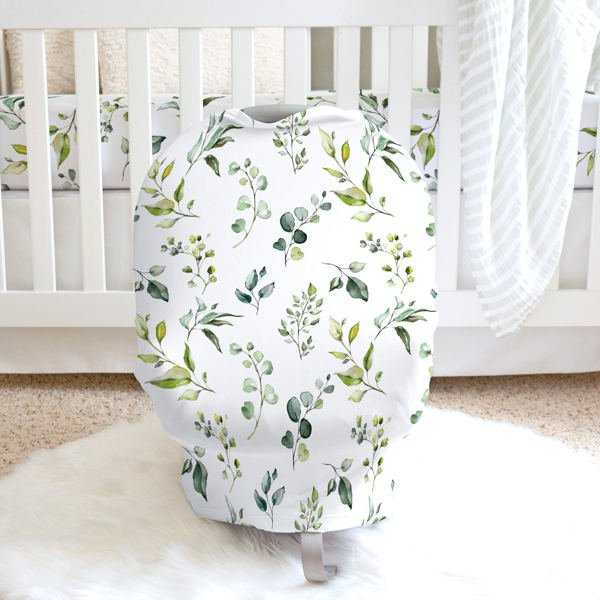 Greenery Infant Car Seat / Nursing Cover