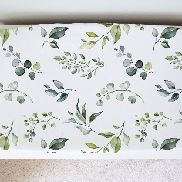 Changing Pad Cover - Eucalyptus