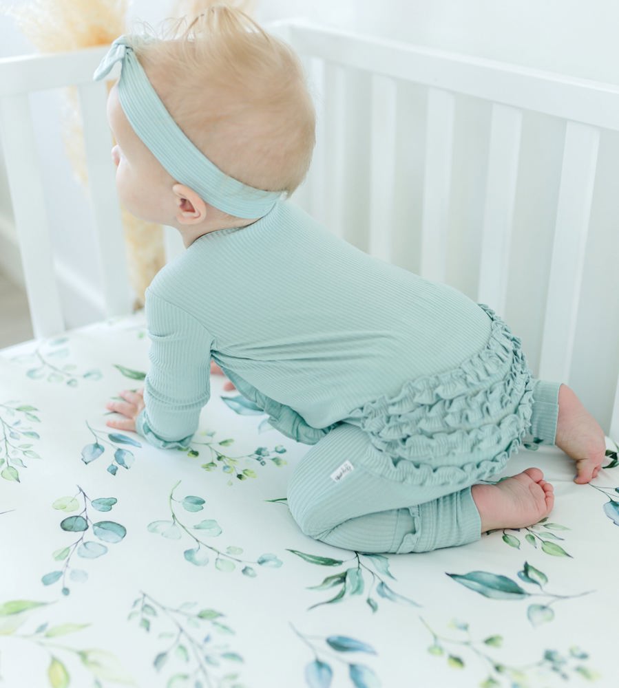 Fitted Crib Sheet - Eucalyptus