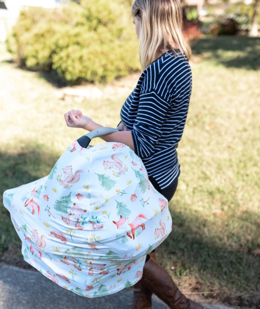 Forest Friends Infant Car Seat / Nursing Cover