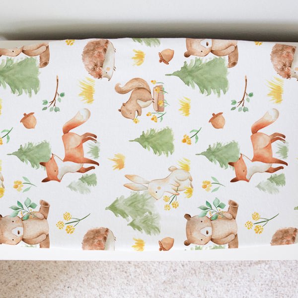 Changing Pad Cover - Forest Friends