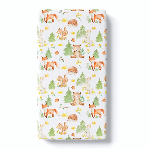 Fitted Crib Sheet - Forest Friends