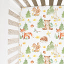  Fitted Crib Sheet - Forest Friends