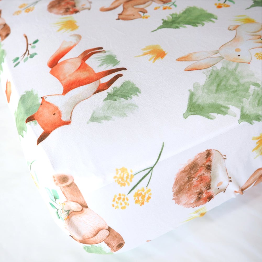 Fitted Crib Sheet - Forest Friends