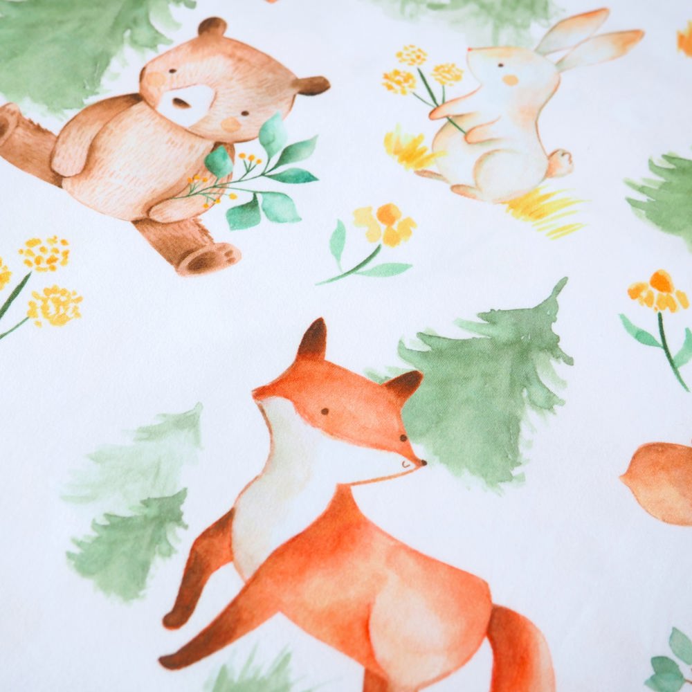 Fitted Crib Sheet - Forest Friends