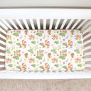  Fitted Crib Sheet - Forest Friends