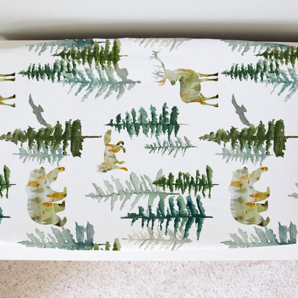 Changing Pad Cover - In The Woods