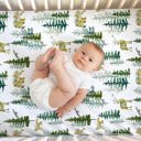  Fitted Crib Sheet - In The Woods