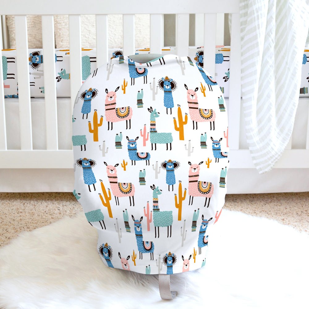 Llama Infant Car Seat/Nursing Cover