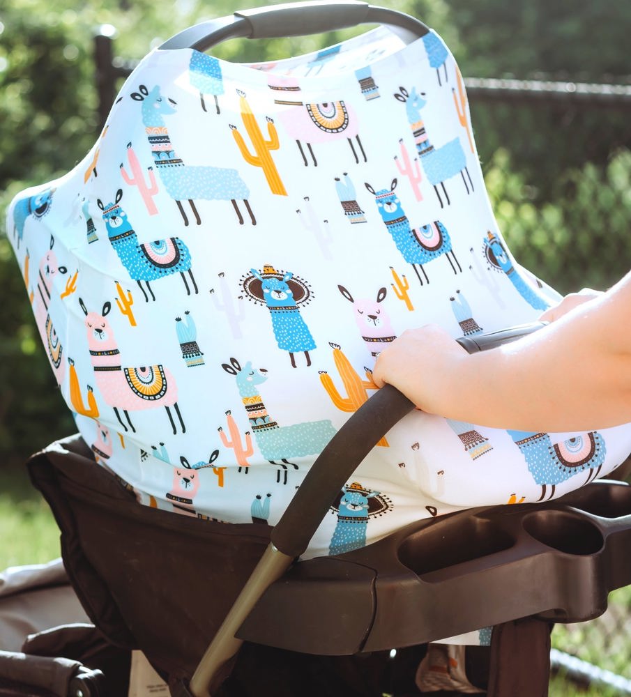 Llama Infant Car Seat/Nursing Cover