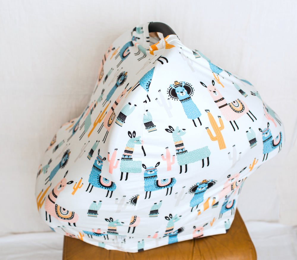 Llama Infant Car Seat/Nursing Cover