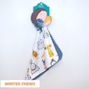 Monster Friends Premium Baby & Toddler Mini Minky Blanket