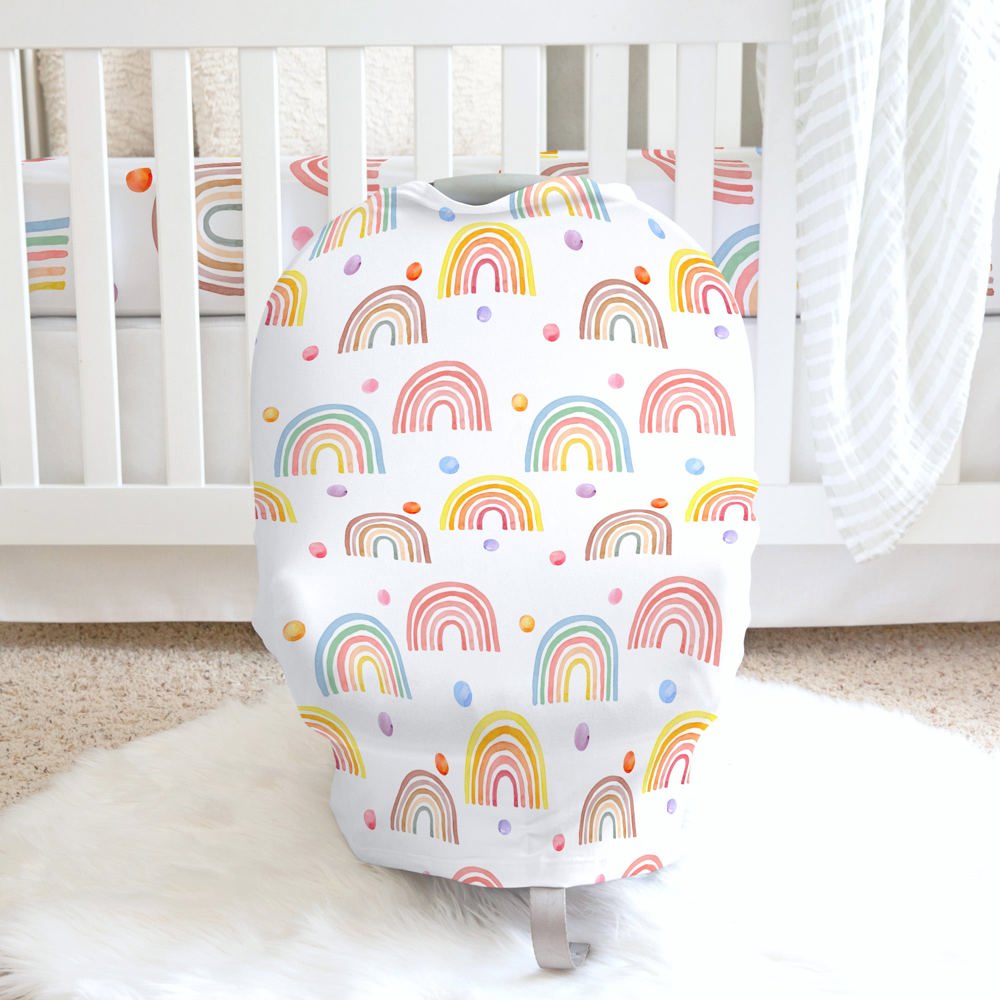 Rainbow Infant Car Seat/Nursing Cover