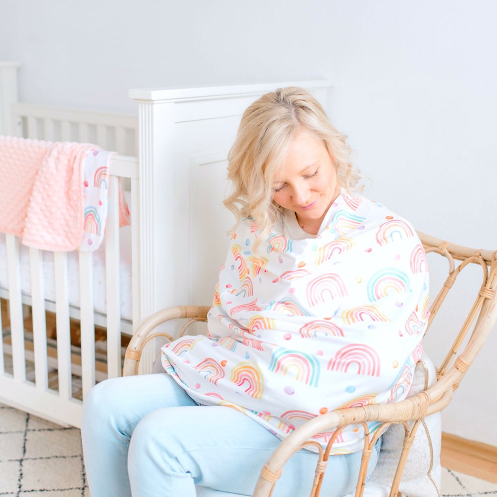 Rainbow Infant Car Seat/Nursing Cover