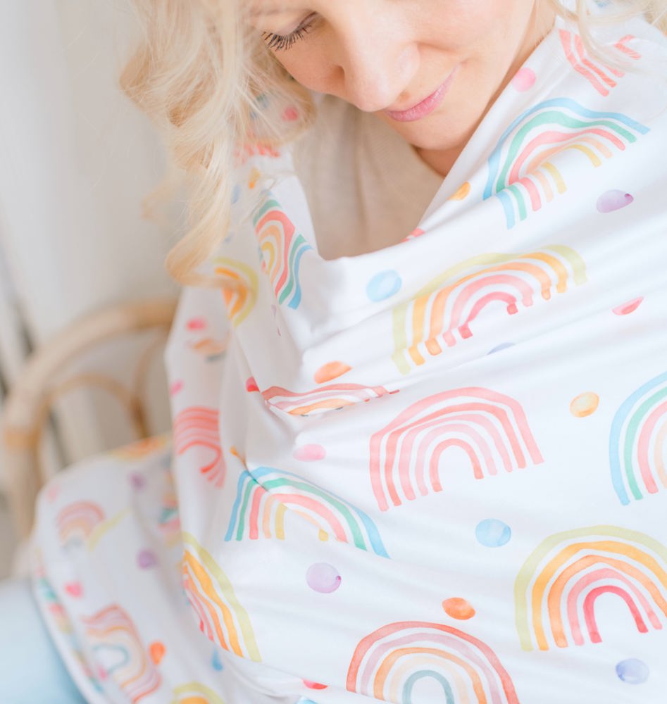 Rainbow Infant Car Seat/Nursing Cover