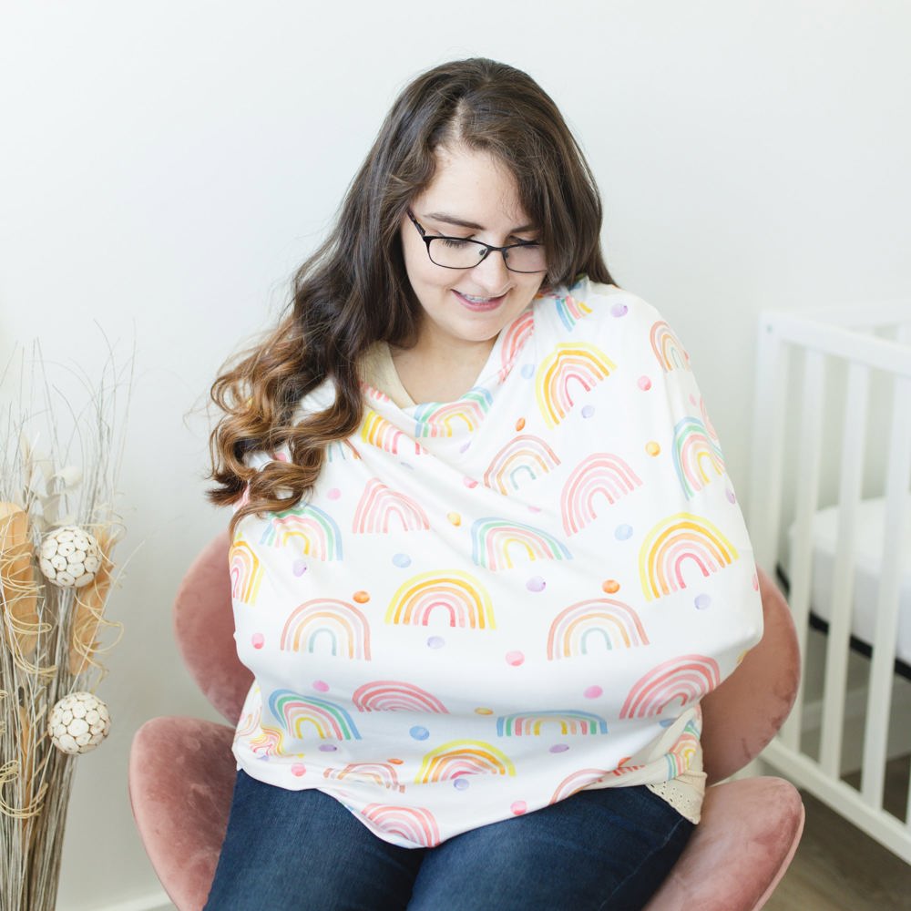 Rainbow Infant Car Seat/Nursing Cover