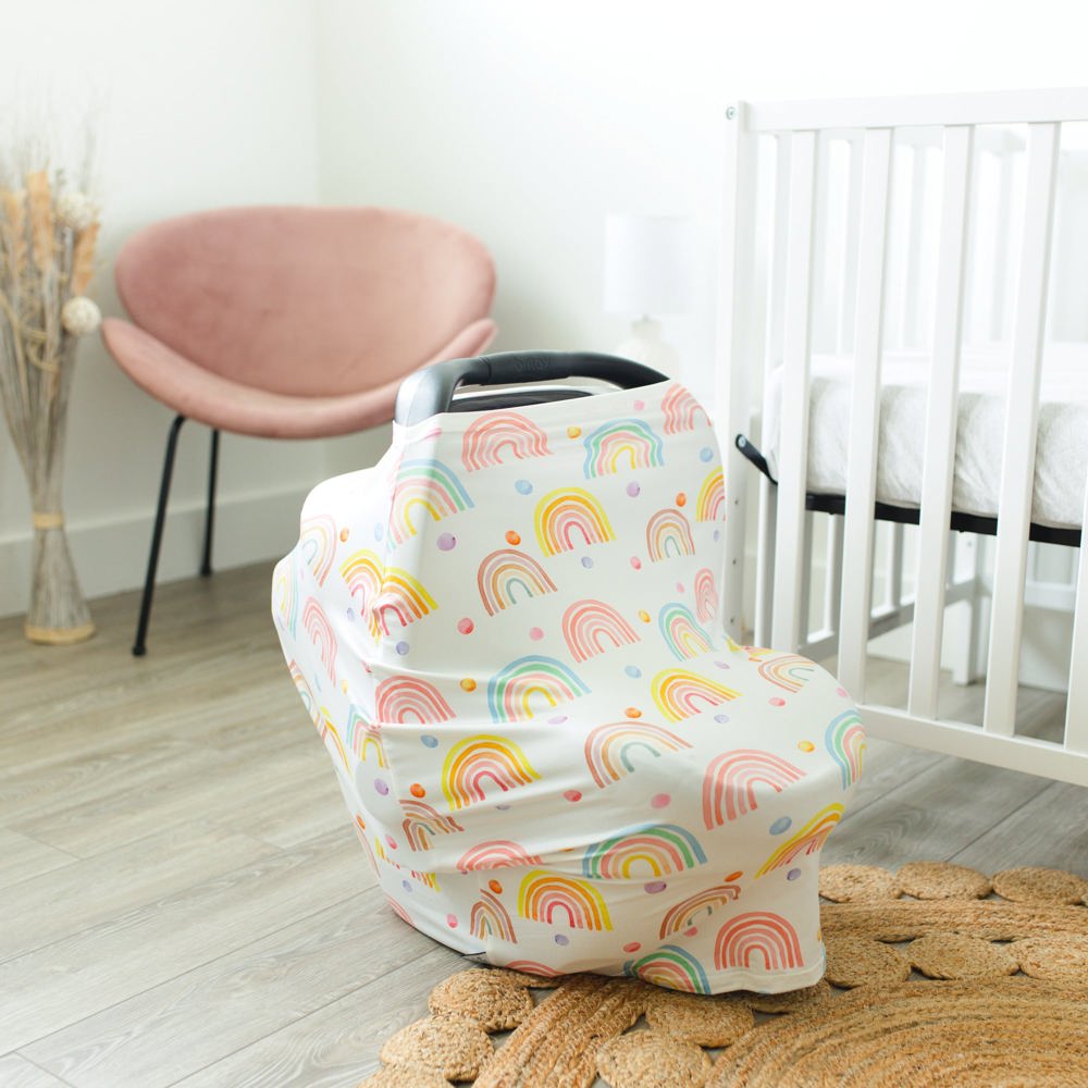 Rainbow Infant Car Seat/Nursing Cover