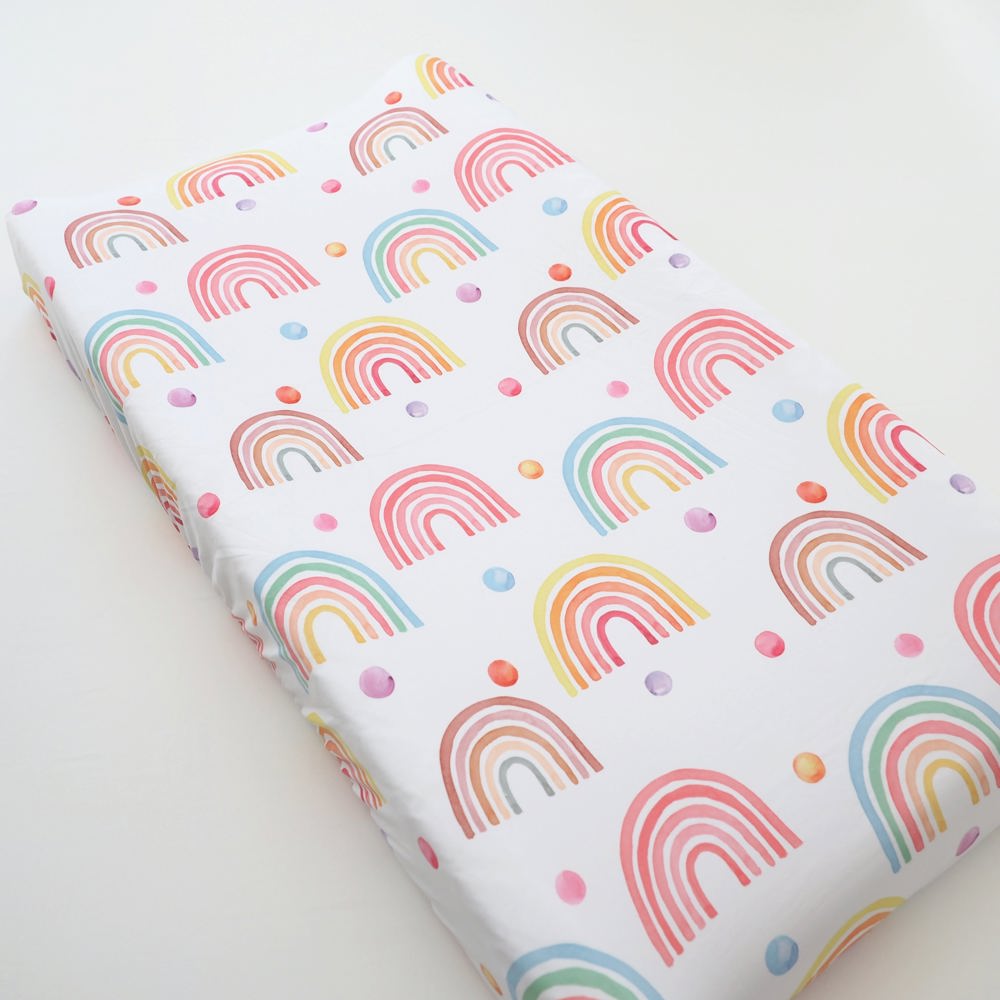 Changing Pad Cover - Rainbow