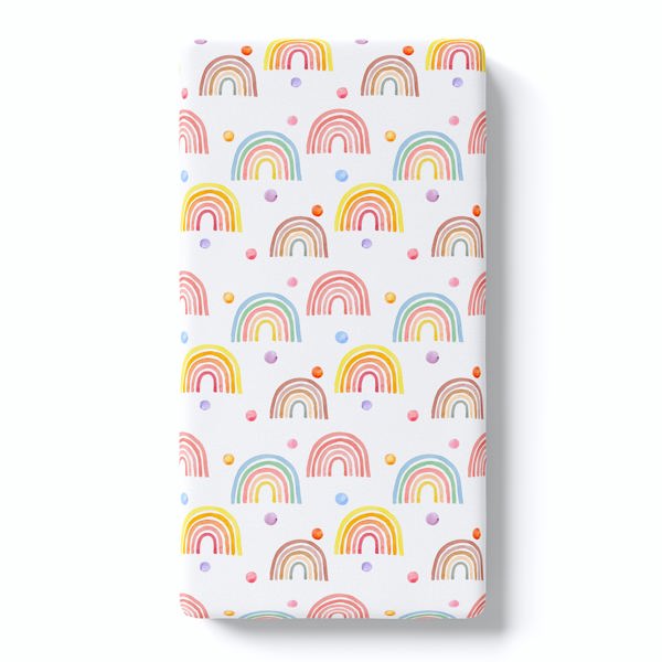 Fitted Crib Sheet - Rainbow