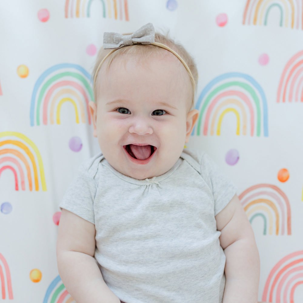 Fitted Crib Sheet - Rainbow