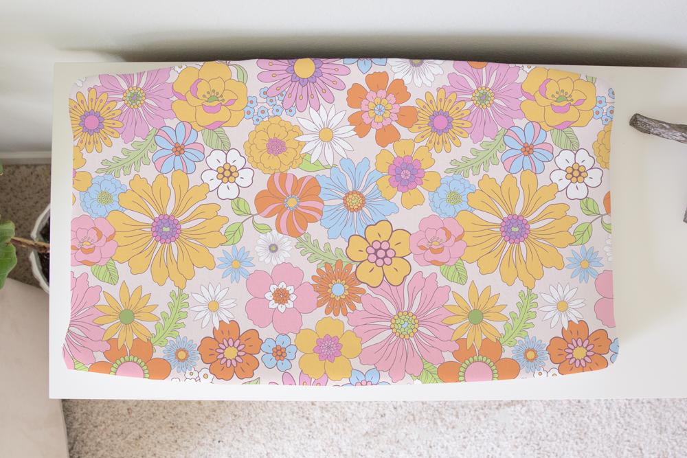 Changing Pad Cover - Retro Floral