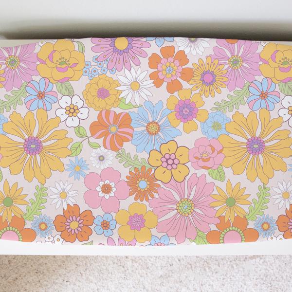 Changing Pad Cover - Retro Floral