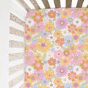  Fitted Crib Sheet - Retro Floral