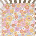  Fitted Crib Sheet - Retro Floral