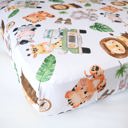  Fitted Crib Sheet - Safari