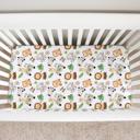  Fitted Crib Sheet - Safari