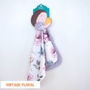 Vintage Floral Premium Baby & Toddler Mini Minky Blanket 18x18 - Last Chance!