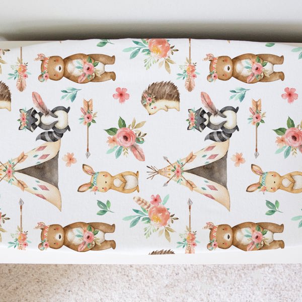 Changing Pad Cover - Woodland Tribe