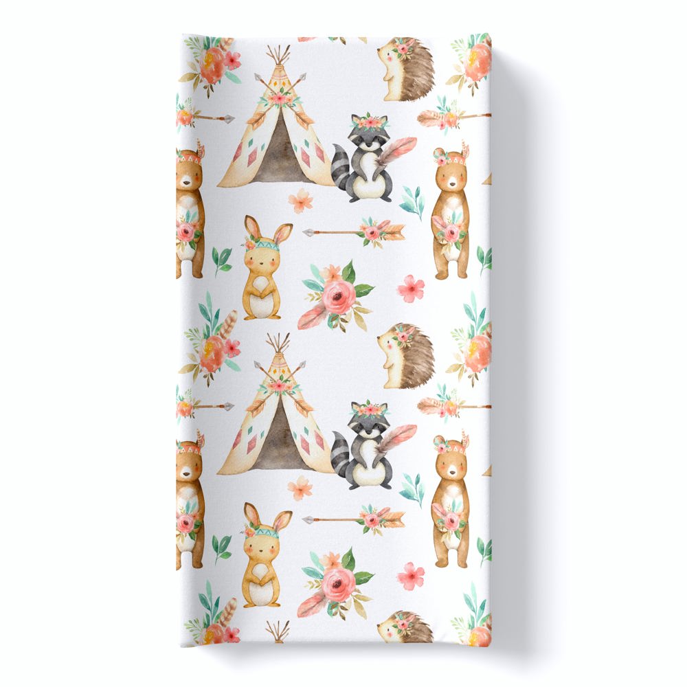 Changing Pad Cover - Woodland Tribe