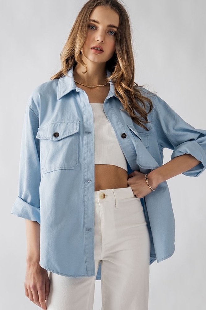 Oversized Cotton Denim Jacket