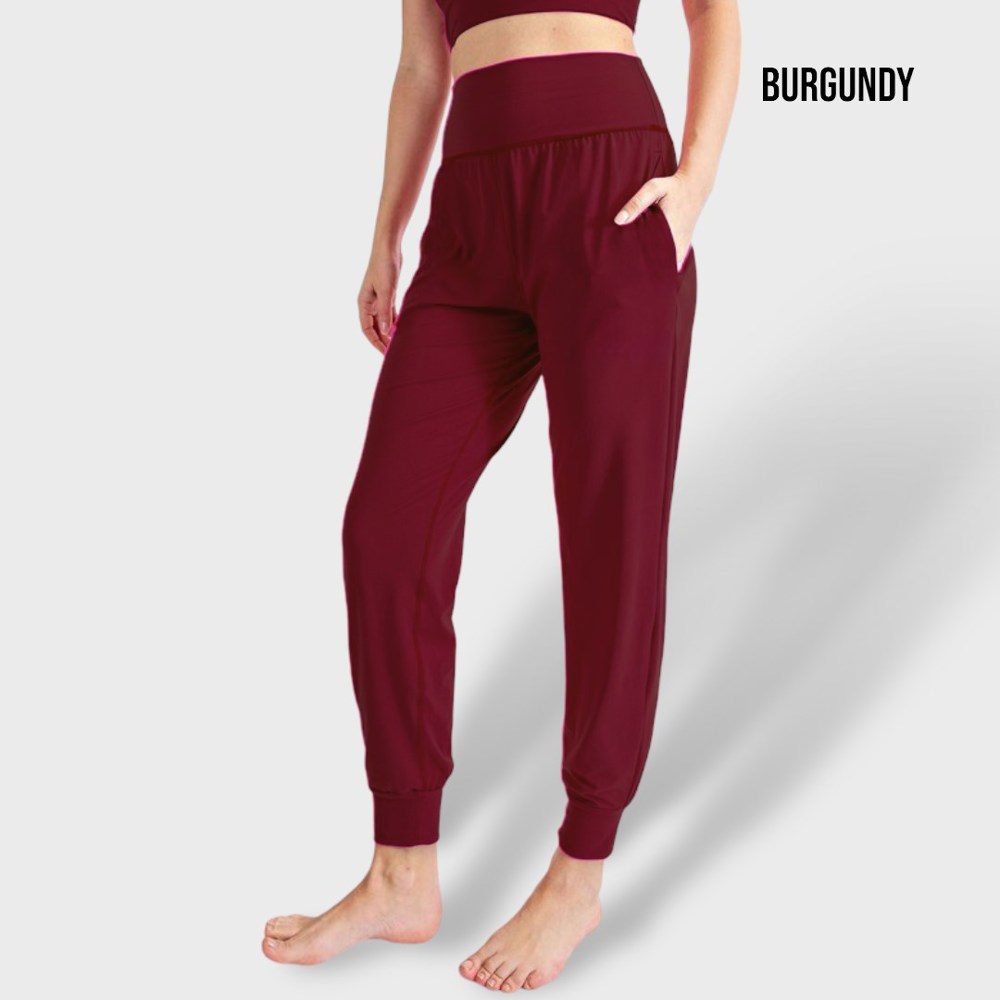 High-Waisted Pocketed Joggers