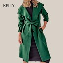 Kelly Small Open Front Longer Sweater Knit Cardigan with Tie Waist