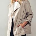 Stone Small Lightweight Windbreaker Trench Jacket