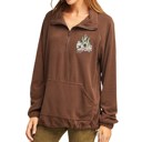 Brown Large Half Zipper Pullover Anorak