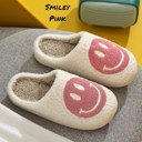 Happy Face Pink S Sherpa Fuzzy Slippers Collection