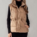  Padded Puff Vest with Waist Cinch